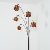 Cando Stehleuchte Chrom, Schwarz, 5-flammig