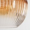 Koyoto Stehleuchte Glas 25 cm Schwarz, 1-flammig