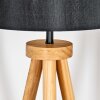 Soungou Stehleuchte 38 cm Naturfarben, Schwarz, 1-flammig