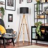 Soungou Stehleuchte 38 cm Naturfarben, Schwarz, 1-flammig