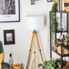 Soungou Stehleuchte 38 cm Naturfarben, Schwarz, 1-flammig