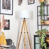 Soungou Stehleuchte 38 cm Naturfarben, Schwarz, 1-flammig
