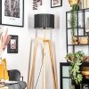 Soungou Stehleuchte 38 cm Naturfarben, Schwarz, 1-flammig
