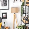 Soungou Stehleuchte 38 cm Naturfarben, Schwarz, 1-flammig