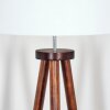 Soungou Stehleuchte 38 cm Chrom, Holz dunkel, 1-flammig