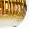 Koyoto Stehleuchte Glas 20 cm Schwarz, 1-flammig
