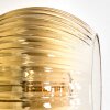 Koyoto Stehleuchte Glas 15 cm Gold, Klar, 4-flammig
