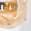 Koyoto Stehleuchte Glas 15 cm Bernsteinfarben, Rauchfarben, 6-flammig