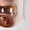Ripoll Stehleuchte Glas 15 cm Klar, Kupferfarben, 6-flammig