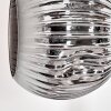 Ripoll Stehleuchte Glas 15 cm Chrom, Rauchfarben, 6-flammig