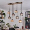 Koyoto Hängeleuchte Glas 20 cm Naturfarben, Schwarz, 8-flammig