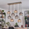 Koyoto Hängeleuchte Glas 25 cm Naturfarben, Schwarz, 8-flammig