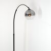 Koyoto Stehleuchte Glas 20 cm Schwarz, 1-flammig
