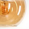 Koyoto Stehleuchte Glas 20 cm Schwarz, 1-flammig