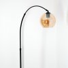 Koyoto Stehleuchte Glas 20 cm Schwarz, 1-flammig