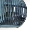 Koyoto Stehleuchte Glas 25 cm Schwarz, 1-flammig