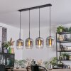 Apedo Hängeleuchte Glas 20 cm Klar, Rauchfarben, 4-flammig