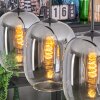 Apedo Hängeleuchte Glas 20 cm Klar, Rauchfarben, 4-flammig