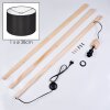 Soungou Stehleuchte 38 cm Naturfarben, Schwarz, 1-flammig