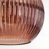 Koyoto Stehleuchte Glas 25 cm Schwarz, 1-flammig