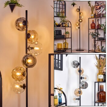 Ripoll Stehleuchte Glas 15 cm Bernsteinfarben, Klar, Rauchfarben, 6-flammig Ripoll Stehleuchte Glas 15 cm Bernsteinfarben, Klar, Rauchfarben, 6-flammig