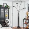 Nikkala Stehleuchte Chrom, Schwarz, 5-flammig