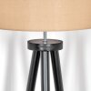 Soungou Stehleuchte 38 cm Chrom, Schwarz, 1-flammig