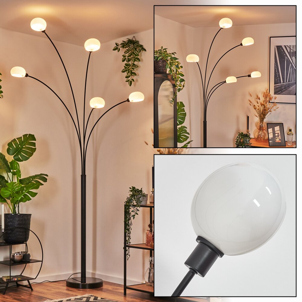 Nikkala Stehleuchte Schwarz, 5-flammig main product photo