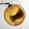 Koyoto Bogenlampe Glas 25 cm Schwarz, 1-flammig