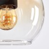 Koyoto Hängeleuchte Glas 15 cm Bernsteinfarben, Klar, 3-flammig