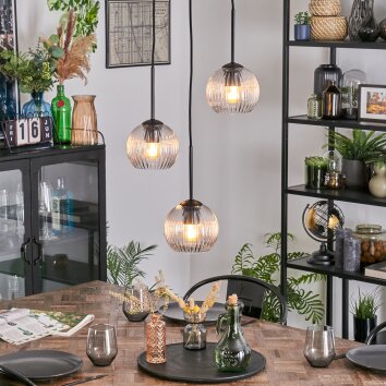 Koyoto Hängeleuchte Glas 15 cm Klar, 3-flammig