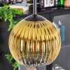 Koyoto Hängeleuchte Glas 15 cm Gold, Klar, 3-flammig