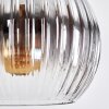Koyoto Hängeleuchte Glas 15 cm Klar, Rauchfarben, 3-flammig