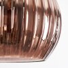 Koyoto Hängeleuchte Glas 15 cm Kupferfarben, 3-flammig