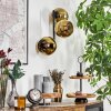 Koyoto Wandleuchte Glas 15 cm Gold, 3-flammig