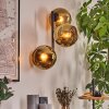 Koyoto Wandleuchte Glas 15 cm Gold, 3-flammig