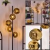 Koyoto Stehleuchte Glas 15 cm Gold, 5-flammig