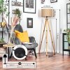Soungou Stehleuchte 38 cm Naturfarben, Schwarz, 1-flammig