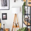 Soungou Stehleuchte 38 cm Naturfarben, Schwarz, 1-flammig