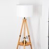 Soungou Stehleuchte 38 cm Naturfarben, Schwarz, 1-flammig