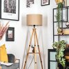 Soungou Stehleuchte 38 cm Naturfarben, Schwarz, 1-flammig