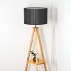 Soungou Stehleuchte 38 cm Naturfarben, Schwarz, 1-flammig