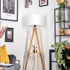 Soungou Stehleuchte 38 cm Naturfarben, Schwarz, 1-flammig