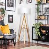 Soungou Stehleuchte 38 cm Naturfarben, Schwarz, 1-flammig