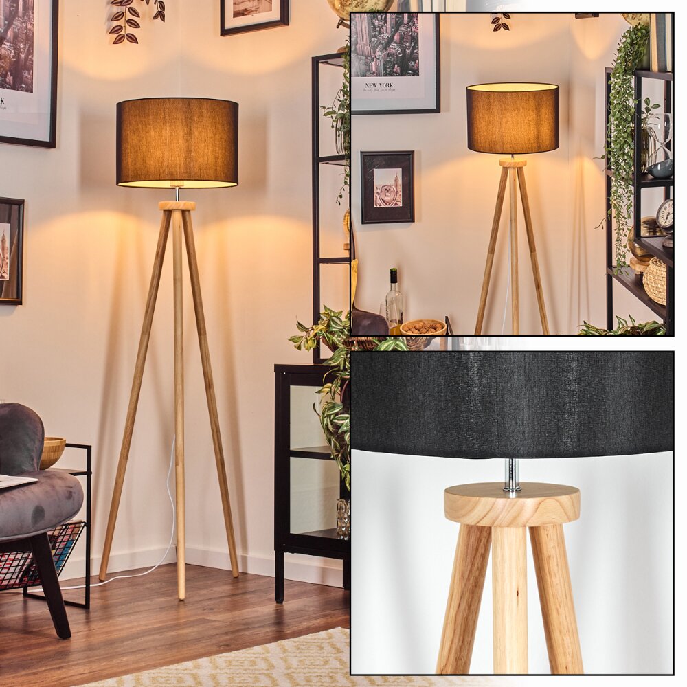 Soungou Stehleuchte 38 cm Chrom, Naturfarben, 1-flammig main product photo