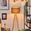 Soungou Stehleuchte 38 cm Chrom, Naturfarben, 1-flammig