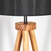 Soungou Stehleuchte 38 cm Naturfarben, Schwarz, 1-flammig