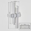 Glara Außenwandleuchte LED Silber, 2-flammig