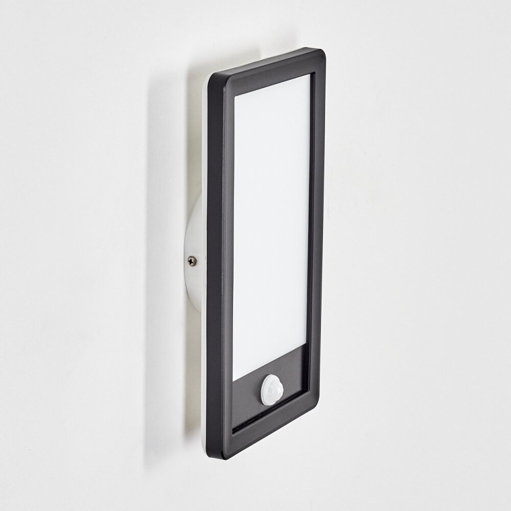 Harel Außenwandleuchte LED Schwarz, 1-flammig, Bewegungsmelder