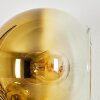 Koyoto Wandleuchte Glas 15 cm Gold, Klar, 3-flammig